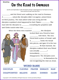 Road to emmaus coloring page home template. On The Road To Emmaus Kids Korner Biblewise
