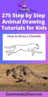 This is quite easy method so must give it a try. Learn How To Draw An Amazing Running Cheetah With This Easy And Inspirational Step By Step Drawing Tutorial Draw Animals For Kids Easy Animals Animal Drawings