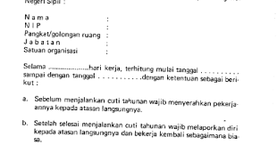 Jatah cuti bagi pns tidak memangkas cuti tahunan sedangkan bagi pegawai swasta mengurangi hak cuti tahunannya. Contoh Surat Cuti Tahunan