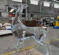 Resin Art Accessories Custom clear Resin Abstract Art Transparent Home  Hotel Handmade Elegant Craft Decoration Large Sculpture