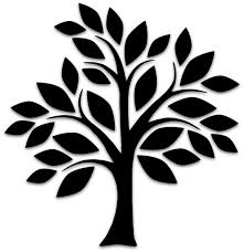 Black And White Simple Tree Clip Art Tree Art Islamic Graphics Tree Stencil Simple Tree Stencils