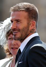David Beckham en la boda de Harry y Meghan Markle