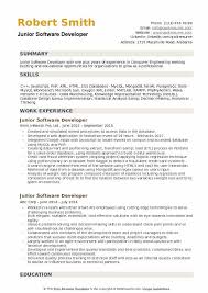 Update the template fonts and colors have the best chance of landing your dream job. Junior Software Developer Resume Samples Qwikresume