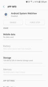 Maybe you would like to learn more about one of these? Fix Out Samsung Android System Webview Disabled But Apps Crashing Try This