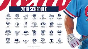 Over 1 million tickets sold! Baseball Announces 2019 Schedule Ole Miss Athletics