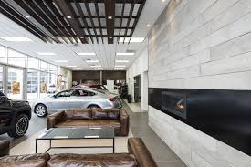 Car Dealer Commercial Concessionnaire De Vehicules Fire Place Foyer Waiting Area Salle D Attente Car Showroom Waiting Area Car Shop