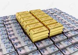 Your 25 kilogram bar would be worth a whopping $1,508,071 in u.s. 3d Gold Bar With Gold Word Printed In Arabic And Qatar Money Stock Photo Picture And Royalty Free Image Image 18821330
