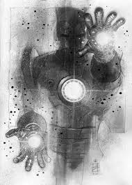 Black And White Superhero Art Black And White Superhero Art Shines In Character Superhero Art Iron Man Art Character Art