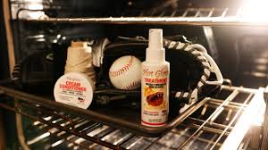 The quickest way to break in a glove is through a combination of warm water and manhandling. Do Not Do To Nice Gloves Break In Your Baseball Glove Fast With An Oven Hot Glove Review Youtube