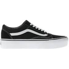Black And White Platform Sneakers Women Shoes A Black White Vans Vans Black Sneakers Black White Sneakers