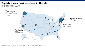 Cases and deaths for cruise ships have been separated in accordance with jhu csse data. Us Coronavirus Cases Surpass 5 000 Up Fivefold From A Week Ago