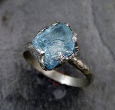 Pin On Raw Rough Gemstone Rings