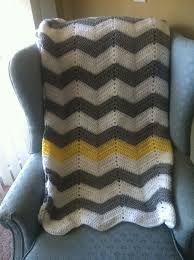 Black And White Chevron Crochet Blanket Pin On Decorating Ideas