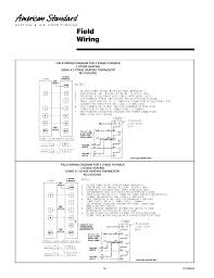 F irst we start off with the thermostat terminal board itself. Field Wiring American Standard Freedom 80 User Manual Page 18 24