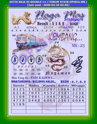 1 New Message Kode Syair Singapore 25 Maret 2020 Forum Syair Togel Hongkong Singapura Sydney
