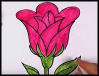 How To Draw A Rose Easy For Kids Halloween is also the perfect time for kids…