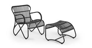 Graphite Merle Wicker Lounge Set Article In 2020 Contemporary Outdoor Furniture Lounge Chair Outdoor Modern Outdoor Lounge Chair