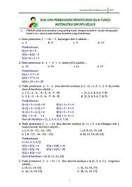 20181213 matematika kelas 11 logika matematika. 8 4 1 Soal Dan Pembahasan Nilai Fungsi Matematika Sltp Kelas 8
