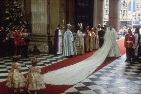 A dress and jacket that princess diana changed into on her wedding day made by designer david sassoon is displayed during a media preview for the royal style in the making exhibition at. The Real Story Details Of Princess Diana S Wedding Dress Tatler