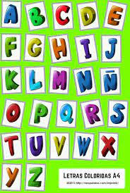 Letras Grandes Coloridas Para Imprimir A continuacion compartimos contigo varias plantillas en formato.pdf y word, listas para imprimir y recortar (en tamano a4). letras grandes coloridas para imprimir