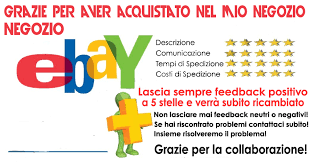 Risultati immagini per feedback ebay esempi