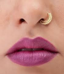 Indian Nose Ring Gold Nose Ring Nose Ring Nose Hoop Helix Earring Crescent Shaped Solid 14k Yellow Gold Nose Ring Sku 50 Indian Nose Ring Gold Nose Rings Nose Ring Jewelry