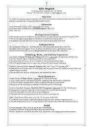 English Major Resume Examples