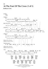 at the foot of the cross lead sheet lyrics chords