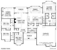 The Peyton House Plan Plan W 1289 House Plans One Story How To Plan Floor Plans
