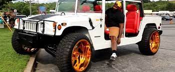 San jose store 41 south capitol ave. H1 Hummer Naked Whip Rides On 30 Inch Forgiato Gold Wheels Autoevolution