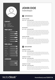 clean resume application form career
