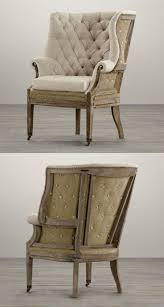 Deconstructed 19th C English Wing Chair Belgian Linen In Sand 898 The Warehouse Sale On Sale For 1345 Re Mobilier De Salon Chaise Meubles Surcycles
