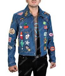 Taron Egerton Elton John Rocketman Movie Denim Style Unisex Cosplay Costume Abbraci Cosplay Casual Jackets Denim Jacket Denim Country