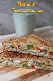 White Sauce Chicken Sandwich Recipe Yummy Tummy Chicken Sandwich Recipes Spicy Grilled Chicken Sandwich Recipe Grilled Sandwich Recipe