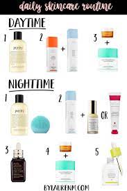 Daily Skincare Routine Daytime And Nighttime Skincare By Lauren M Daily Skin Care Routine Night Skin Care Routine Nighttime Skincare