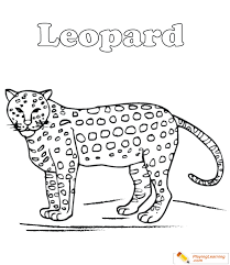 Get your kid to color these leopard coloring pages to. Leopard Coloring Page 01 Free Leopard Coloring Page
