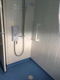 These wood textured tiles combine the authentic look of weathered wood with the performance of porcelain. Wet Room With Non Slip Floor Chesham Innovation Construction Services