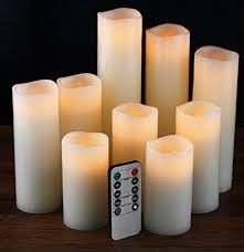 Flameless Candles Led Candles Set Of 9 H 4 5 6 7 8 Https Www Amazon Com Dp B01m6z9htu Ref Cm Flameless Candles Led Candle Set Flameless Led Candles