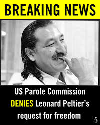 🚨 The US Parole Commission has DENIED parole for Native American activist  Leonard Peltier! Add your name to tell President Biden to grant clemency  NOW! >>>  https://act.amnestyusa.org/page/96017/action/1?ea.tracking.id=akeaik88