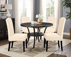 The average price for dining chairs ranges from $30 to $5,000. Tianshu Stretch Chair Covers For Dining Room Set Of 4 Dining Room Chair Covers For Home Decor Removable Dining Chair Cover Non Slip Kitchen Chair Cover Parson Chair Slipcover 4 Pack Beige Buy
