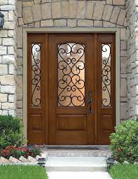 Palermo Fiberglass Door Prehung Tempered Glass Double Glazed Fiberglass A Puertas De Entrada De Madera Puertas Principales De Madera Fachada De Casas Bonitas