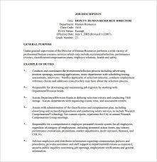 Maybe you would like to learn more about one of these? Human Resource Job Description Template 17 Free Word Pdf Format Download Free Premium Templates