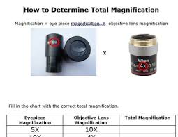 how to determine the magnification of a microscope