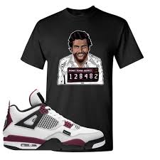 We are sourcing air jordans for this landmark catalogue. Air Jordan 4 Psg T Shirt Escobar Illustration Black Cap Swag