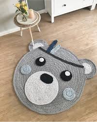 Indinaner Bar Teppich Grau Mint Kinderzimmer Babyzimmer Etsy Bear Rug Nursery Baby Room Mint Nursery