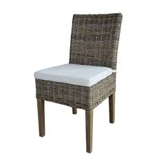 Home Bazar 92cm Hampton Kubu Rattan Dining Chair Bunnings Warehouse Rattan Dining Chairs Dining Chairs Outdoor Dining Chairs