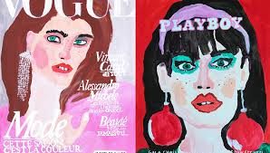 Want to discover art related to frenche? This French Artist Paints Fake Vogue Covers Theartgorgeous