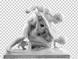 The first known match in ancient wrestling match took place in approximately 708 b.c. Ancient Greece Wrestlers Greek Wrestling Pankration Png Clipart Ancient Olympic Games Arm Art Artwork Black And