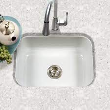 We sell undermount sinks, stainless steel sinks, stainless kitchen sinks, topmount sinks, bathroom sinks, and many other specialty sinks. Houzer Porcela 22 76 L X 17 4 W Porcelain Enamel Steel Undermount Single Kitchen Sink Reviews Wayfair
