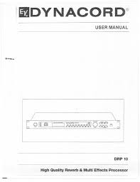 Dynacord Drp 10 Users Manual Manualzz Com